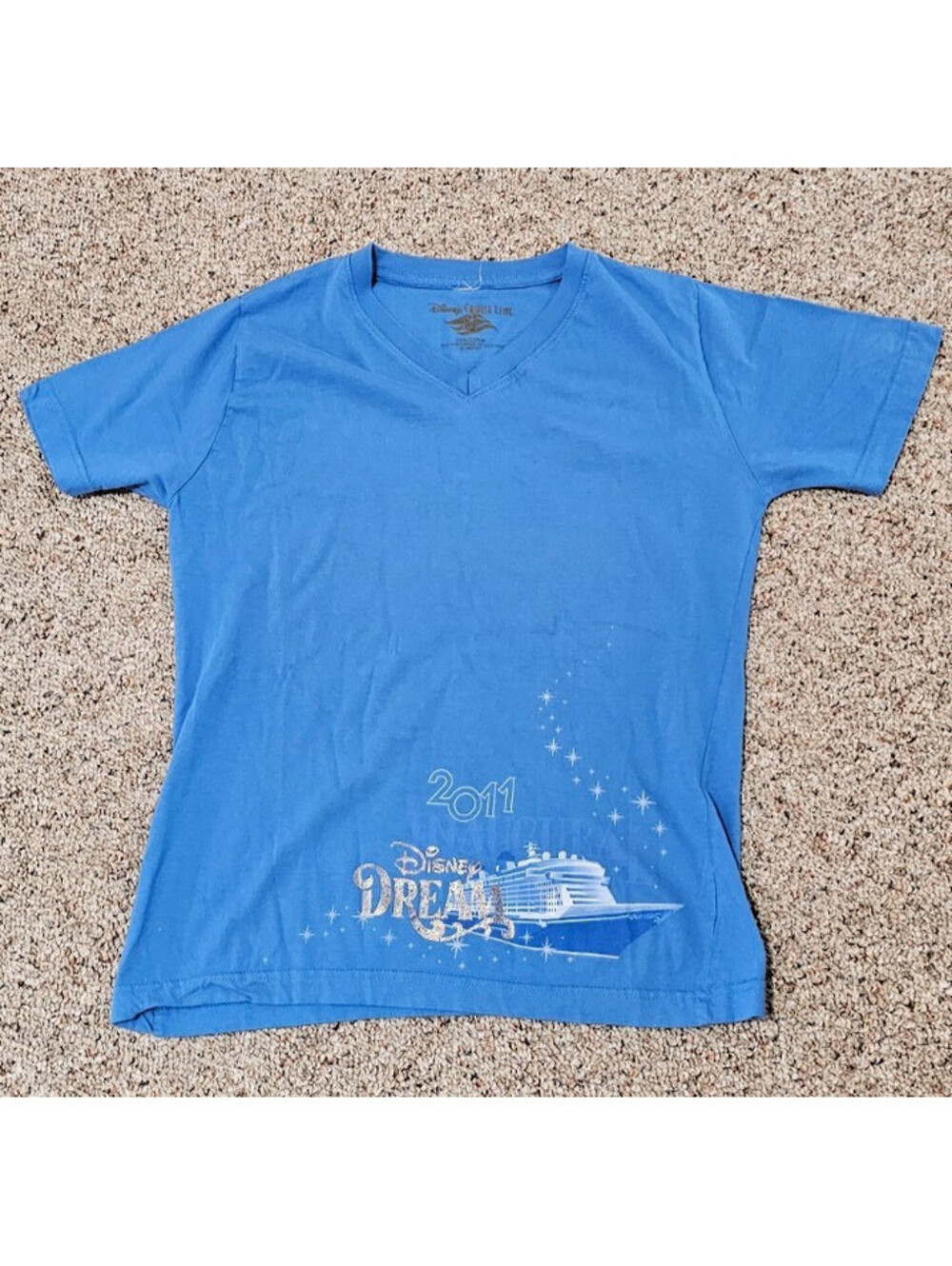 Disney Cruise Line 2011  Disney Dream Blue T-Shirt SZ Medium